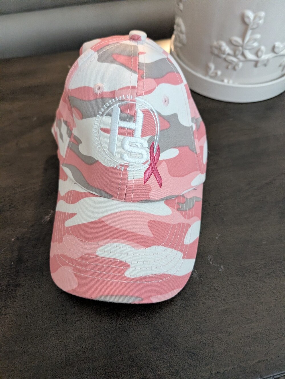New Pink Camo Breast Cancer Awareness Hat